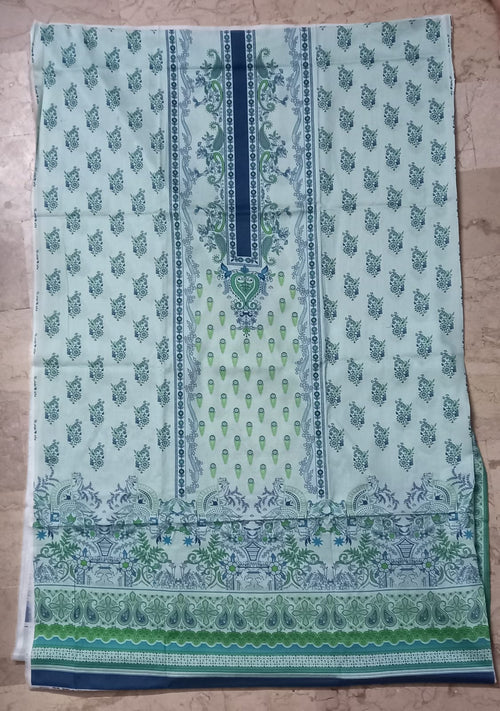Mint Green Printed Lawn 2-Piece Unstitched Suit