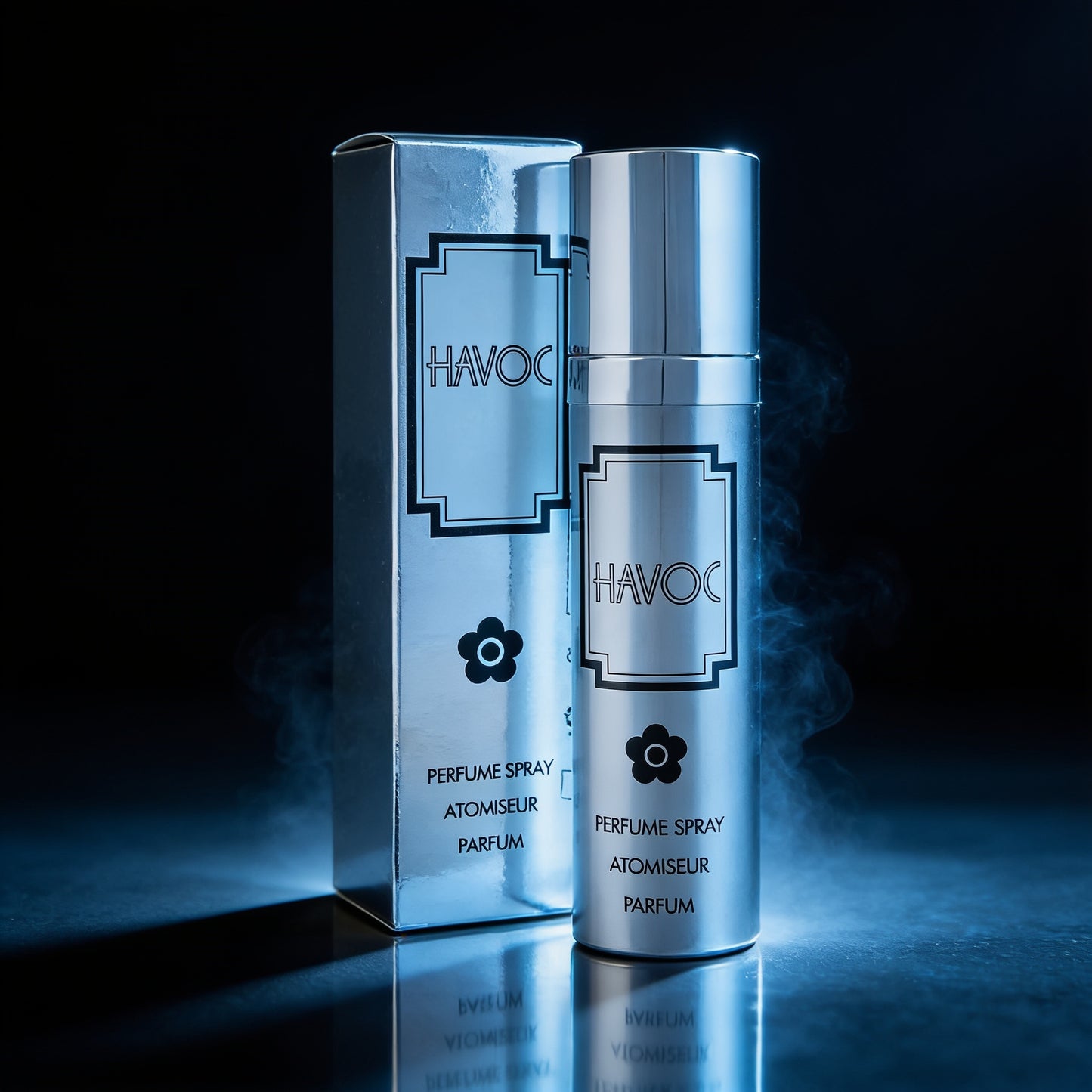 Havoc - Silver Perfume Spray For Men – Floral Crème Brulee & Musk Woody Scent – 75ml
